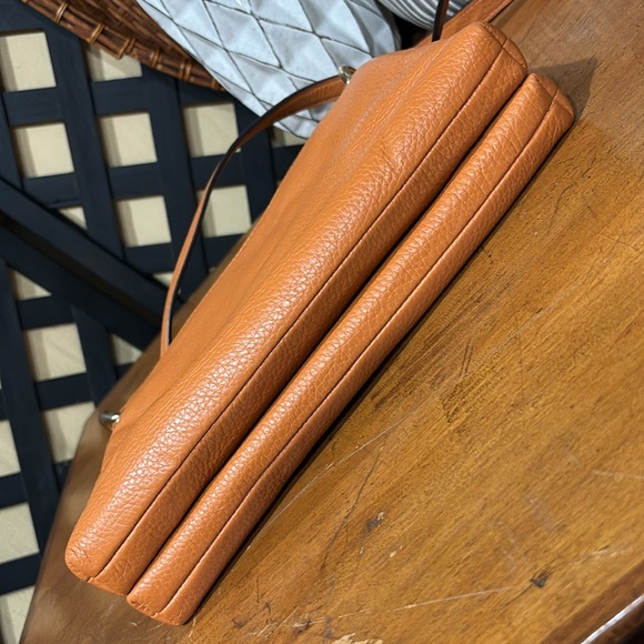 2000 Coach Orange Mia Crossbody Double Zip Compartments Hidden Snap Closure NWOT - Picture 9 of 16